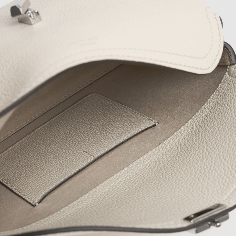 TOTEME T-lock Leather Clutch Bag
