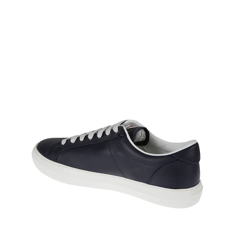 Baskets Moncler Monaco Leather - Blue - Homme