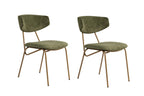 Ensembles De Chaises (2 Pièces) Nancy - Vert / Doré