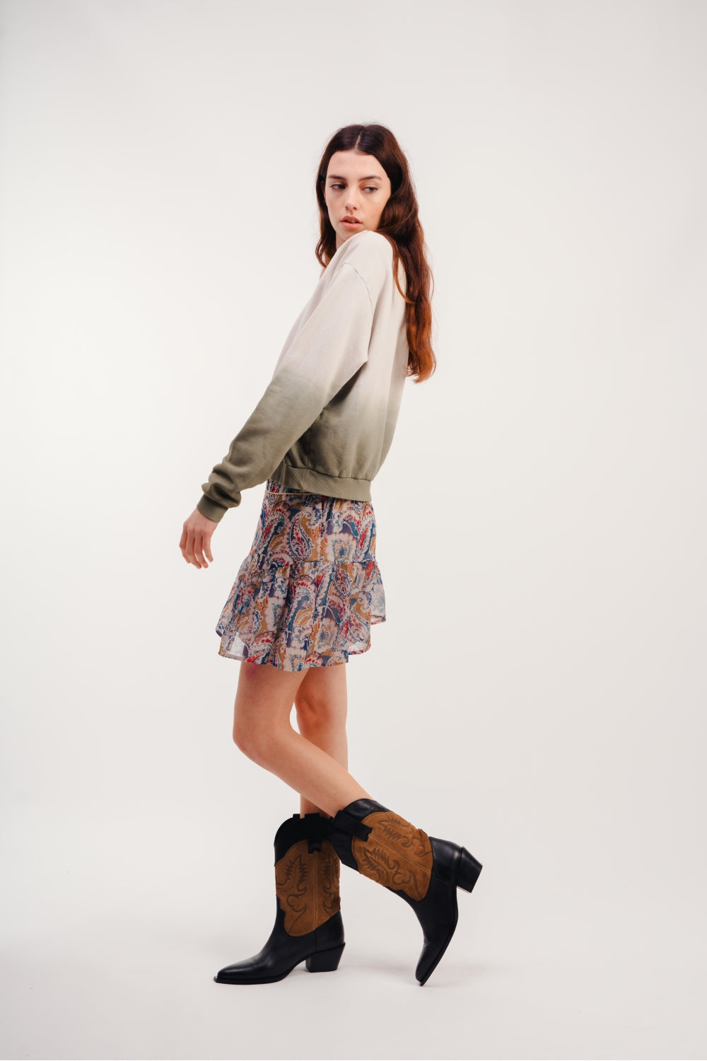 Minifalda militar de cachemir The Rita