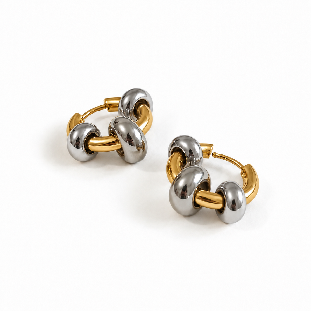 Boucles D'Oreilles Domina - Anneau Doré