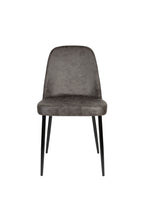 Alana - Dining Room Chair - Fabric - Anthracite/Grey