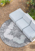 Coventry Round '280 - Outdoor Rug - Decolan - Black
