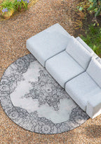 Coventry Round '280 - Outdoor Rug - Decolan - Black