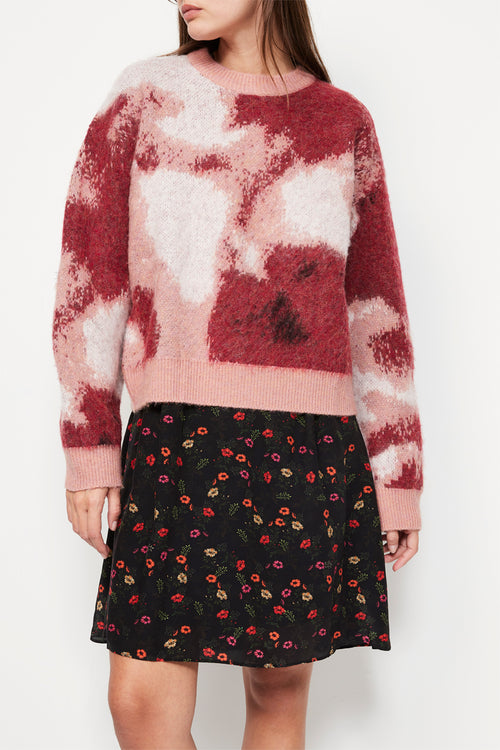 The Kooples - Tie And Dye Wool And Alpaca Sweater - Pink Woman