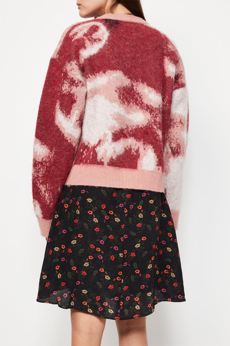 The Kooples - Tie And Dye Wool And Alpaca Sweater - Pink Woman