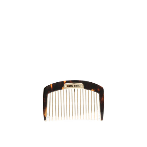 Miu Miu Hair Tortoiseshell Hair Comb - WOMEN ACCESSORIES - MIU MIU - T.Luxy