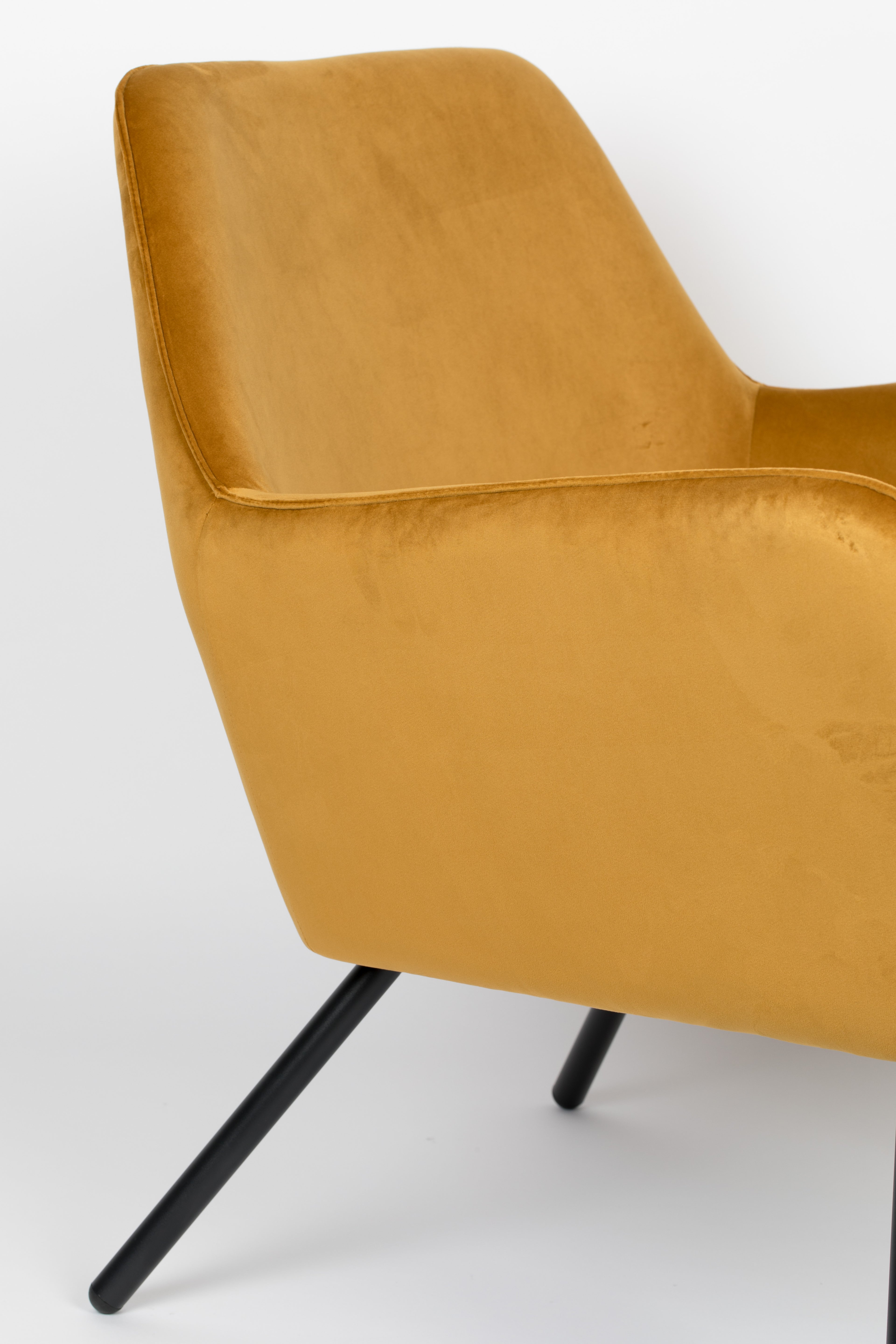 Bon Velours - Lounge Chair - Fabric - Gold