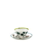 Midnight Flowers - Lot De 2 Bols - L - Porcelaine Bone China - Anemone Vaniglia