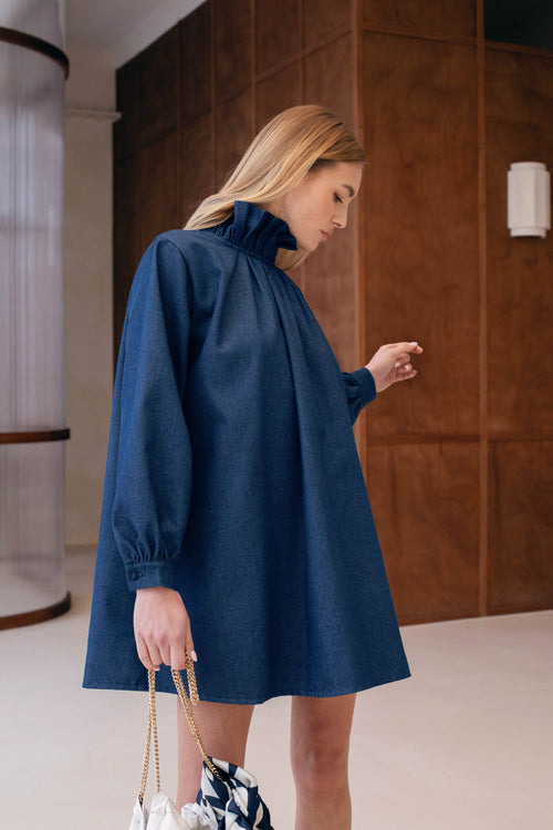 Robe Le Trenet - Bleu Moyen