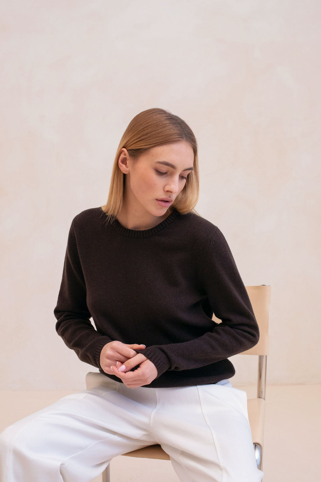 Le Rimbaud Knitted Sweater - Dark Brown