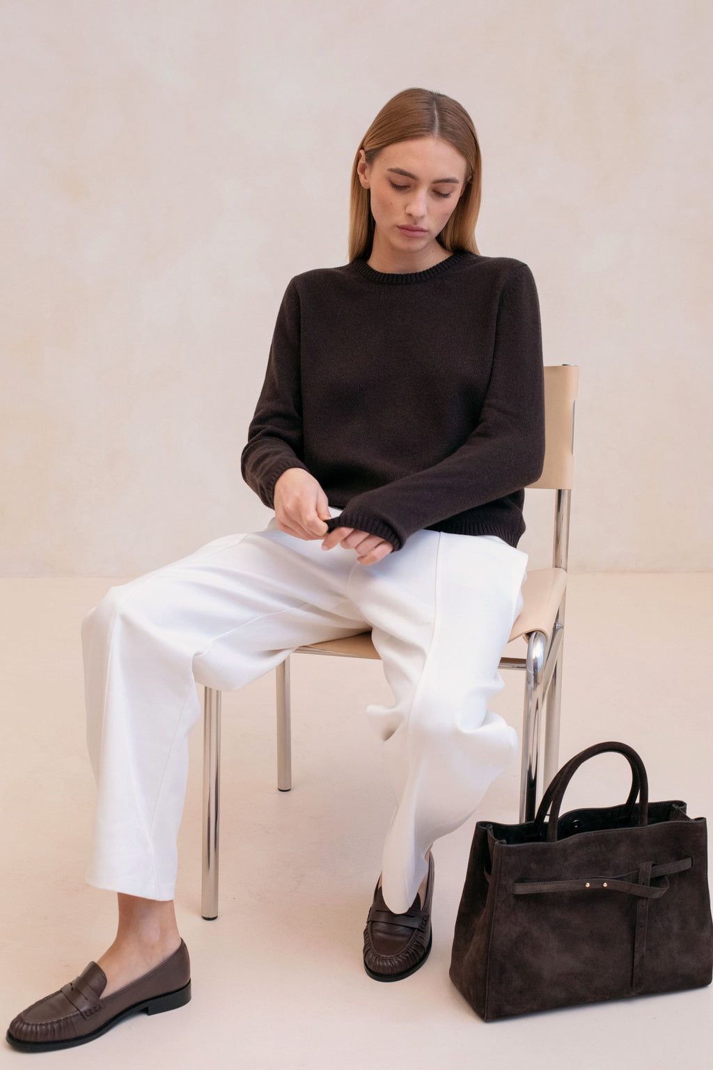 Le Rimbaud Knitted Sweater - Dark Brown
