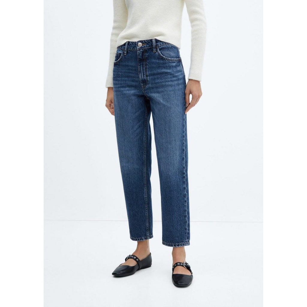 Jean Mom Taille Haute - Dark Blue