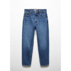 Jean Mom Taille Haute - Dark Blue