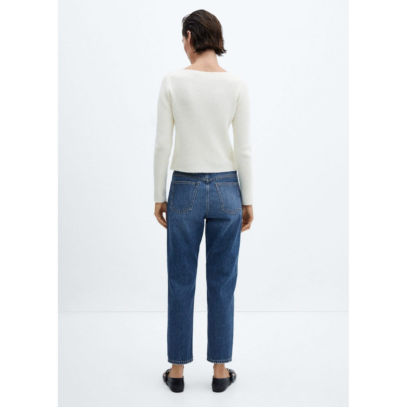 Jean Mom Taille Haute - Dark Blue