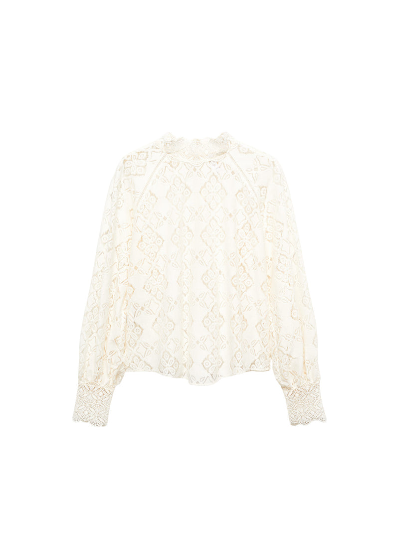 Sweet blouse - Blanc - Woman