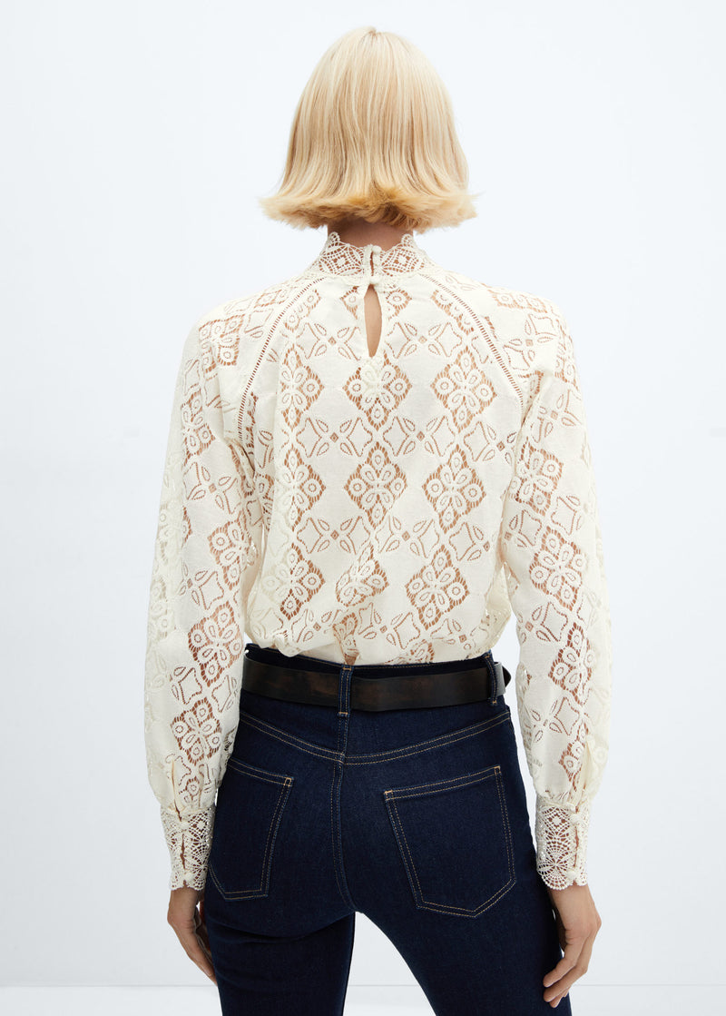 Sweet blouse - Blanc - Woman