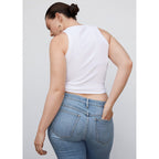 Jean Mom Talle Alto - Medium Blue