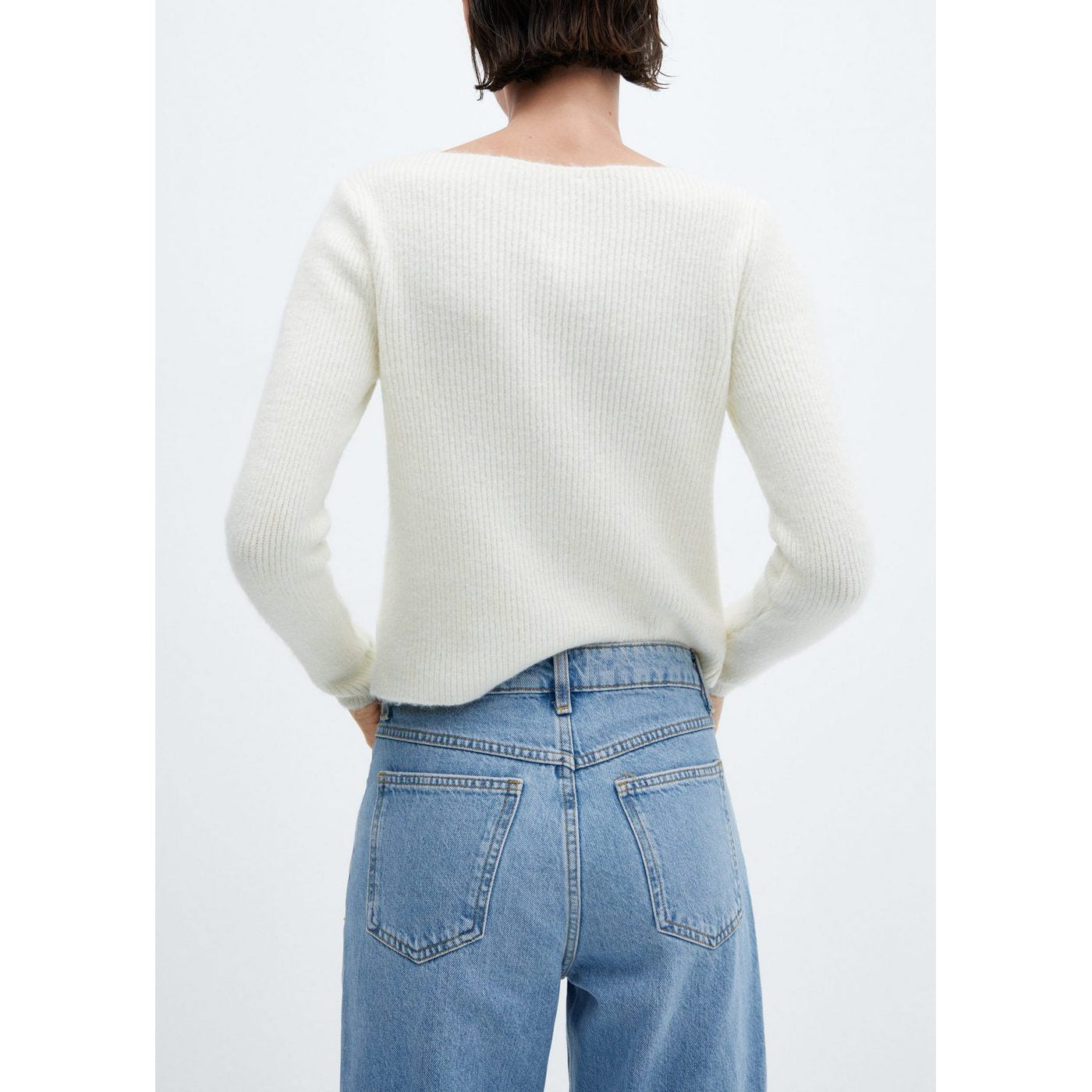 Jean Mom Talle Alto - Medium Blue