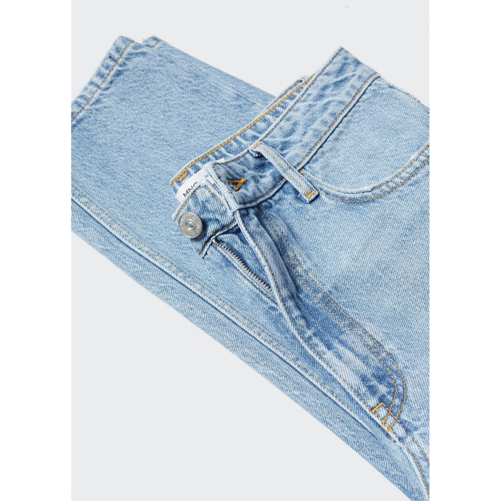 Jean Mom Talle Alto - Medium Blue