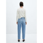 Jean Mom Talle Alto - Medium Blue