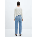 High Waisted Mom Jeans - Medium Blue