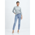 Vaqueros Slim Crop - Medium Blue