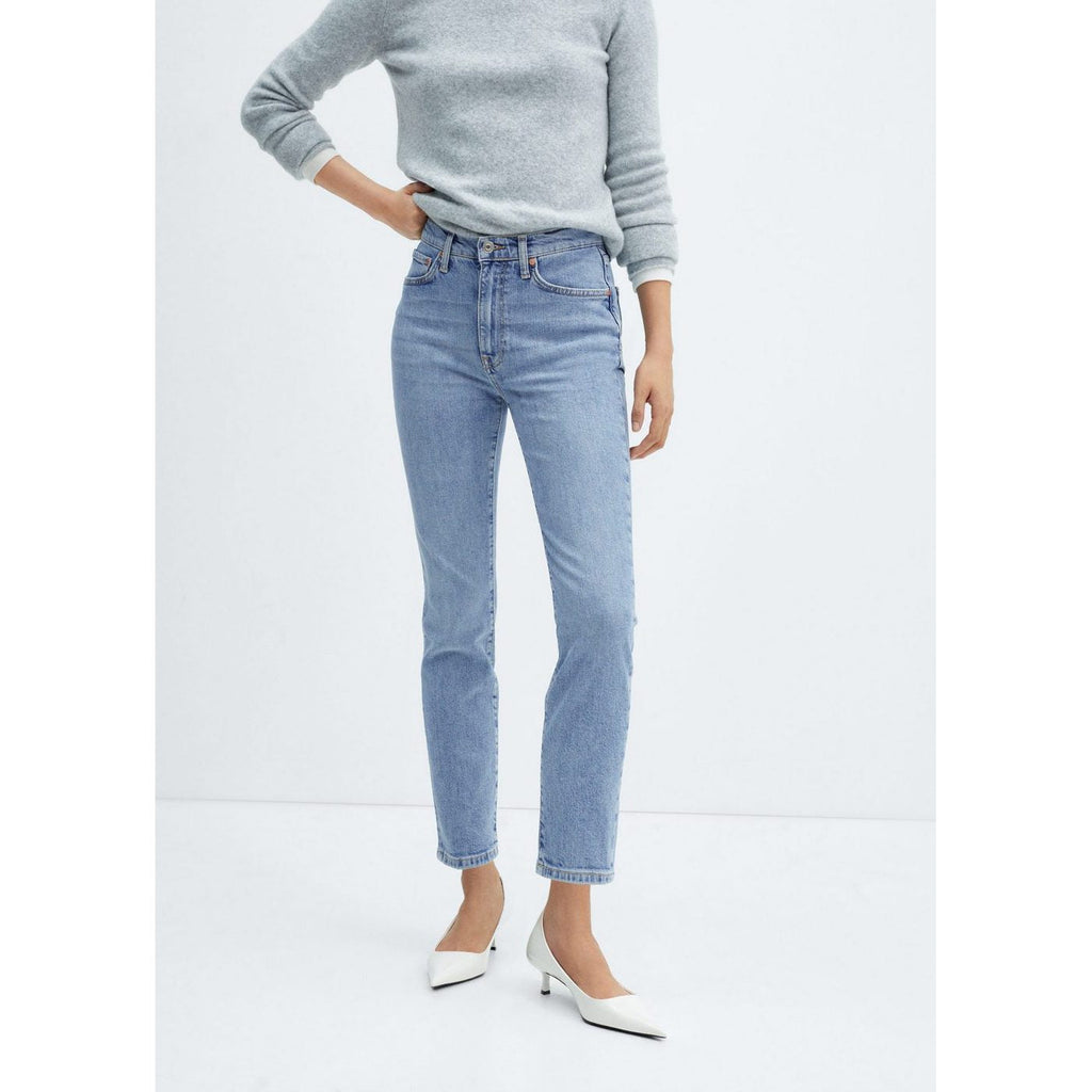 Vaqueros Slim Crop - Medium Blue