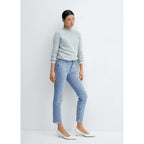 Vaqueros Slim Crop - Medium Blue