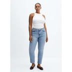Vaqueros Slim Crop - Medium Blue