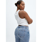 Vaqueros Slim Crop - Medium Blue