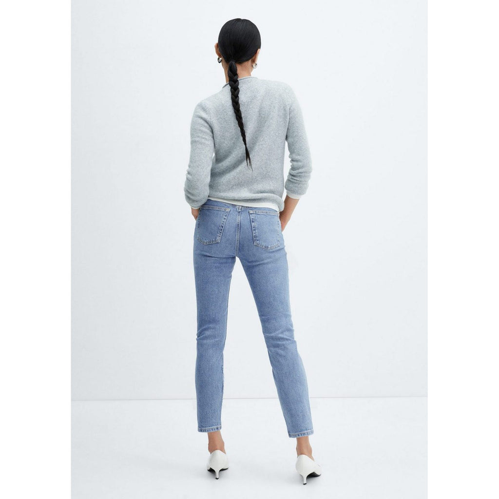 Vaqueros Slim Crop - Medium Blue