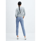 Vaqueros Slim Crop - Medium Blue