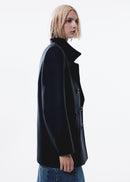 Palm Coat - Dark Navy Blue - Woman