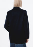 Palm Coat - Dark Navy Blue - Woman