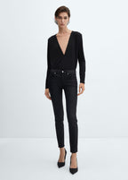 Jean Skinny Push-Up Enduit - Black