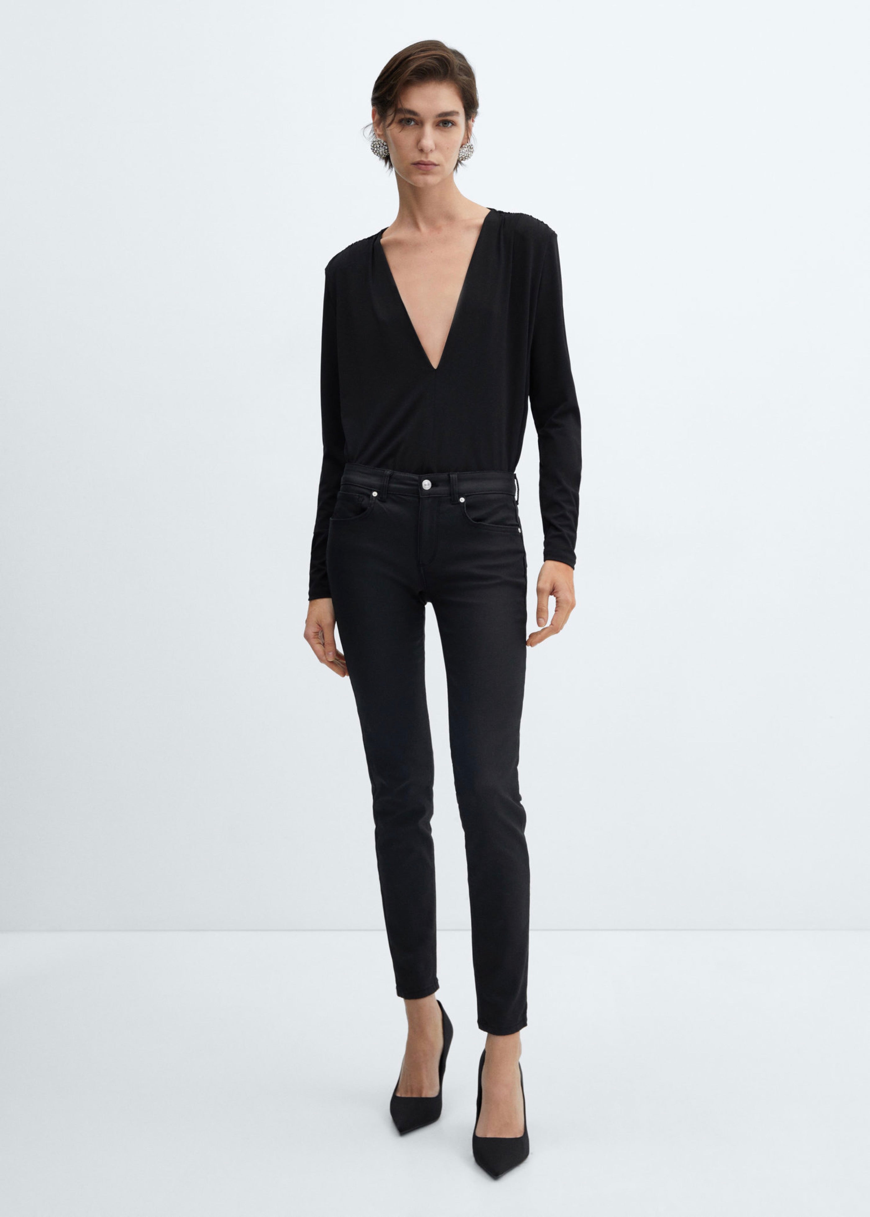 Jean Skinny Push-Up Enduit - Black