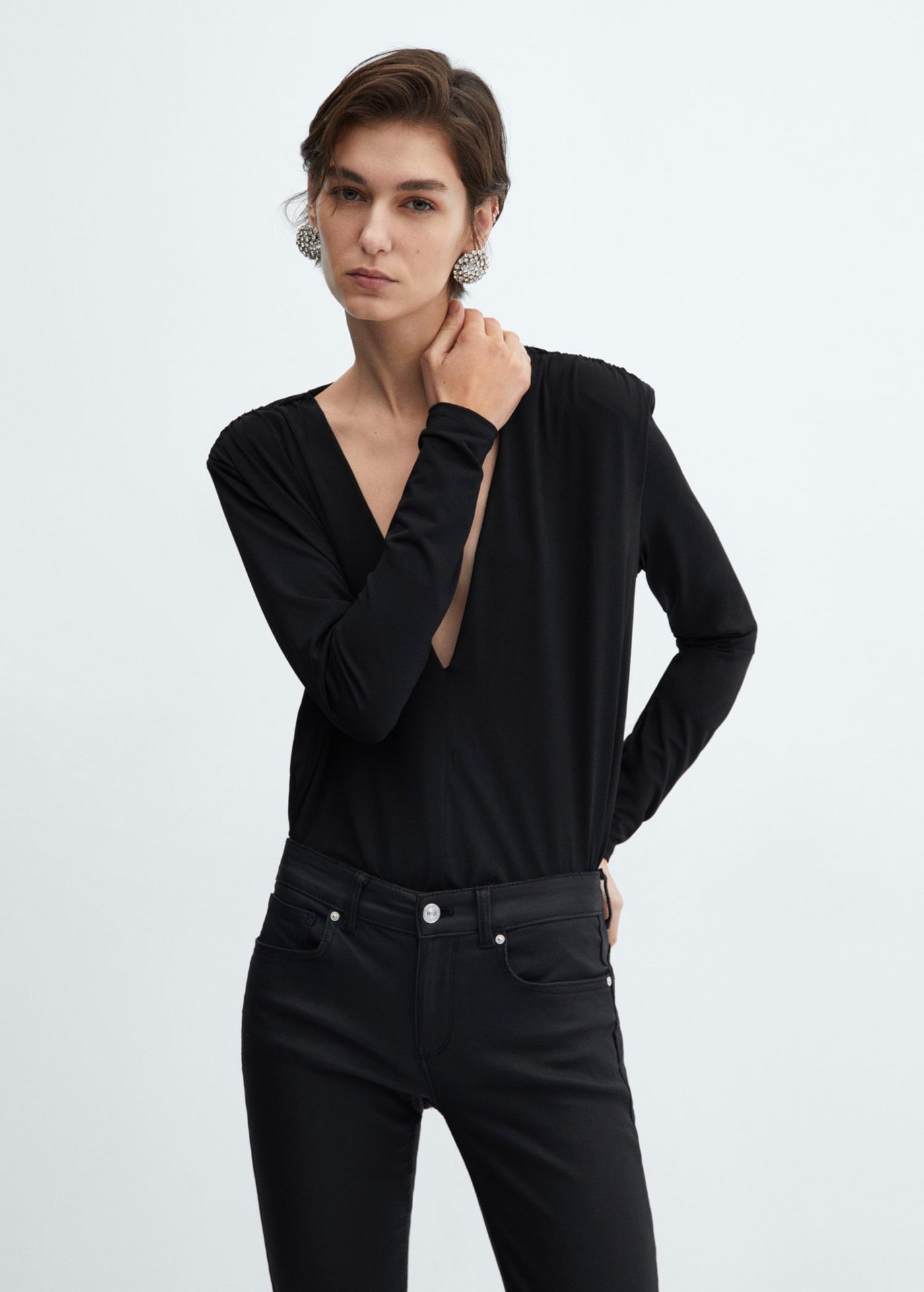 Jean Skinny Push-Up Enduit - Black