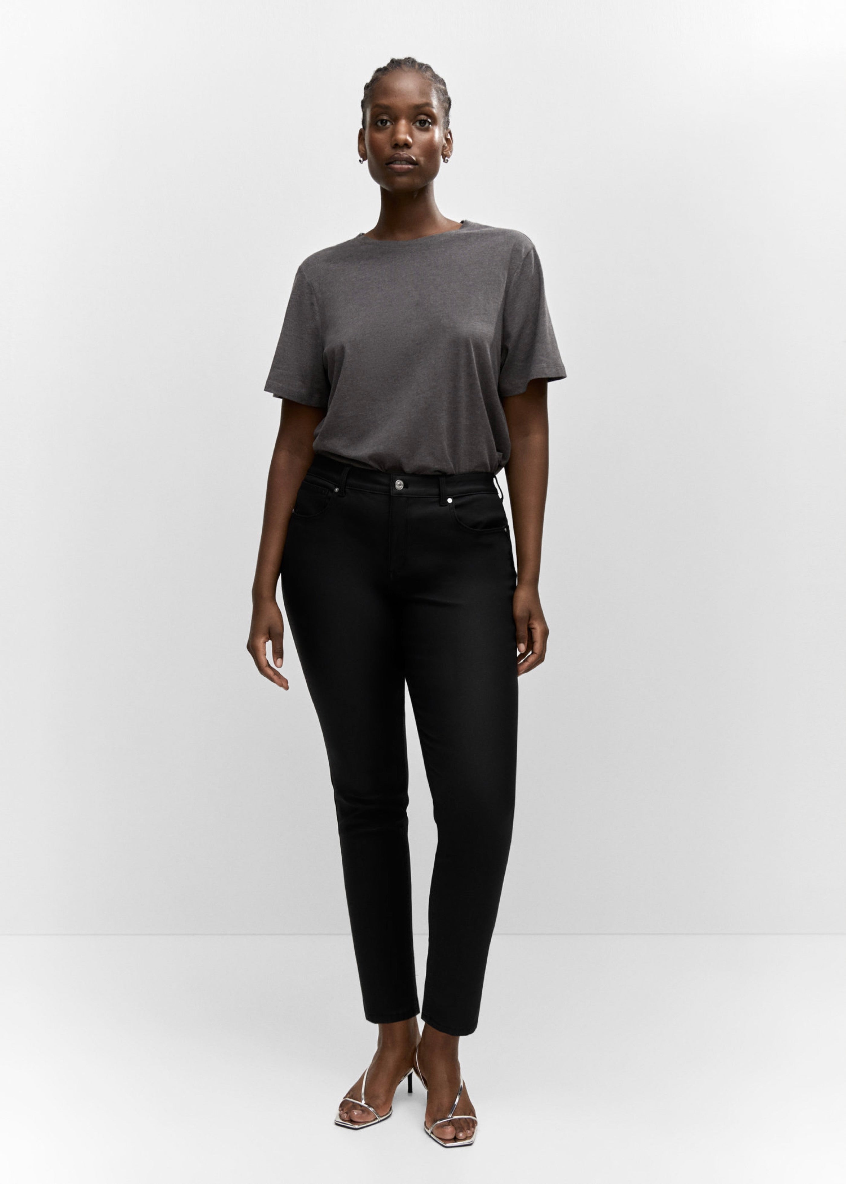 Jean Skinny Push-Up Enduit - Black