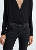 Jean Skinny Push-Up Enduit - Black