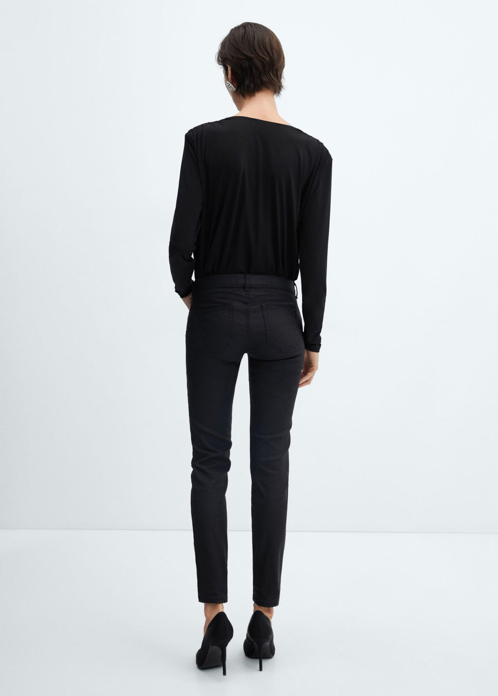 Jean Skinny Push-Up Enduit - Black