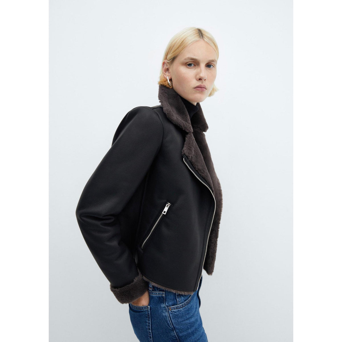 Reversible Faux-Leather Jacket