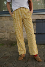 Emile Yellow Vichy Pants