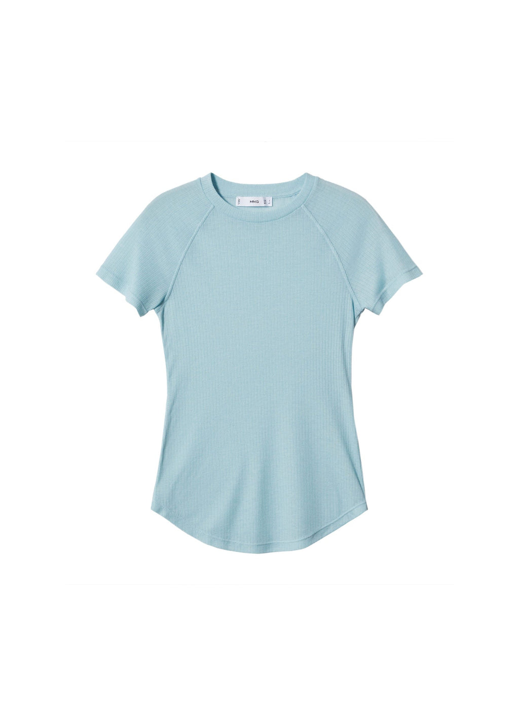 Camiseta con Detalle de Costura - Sky Blue