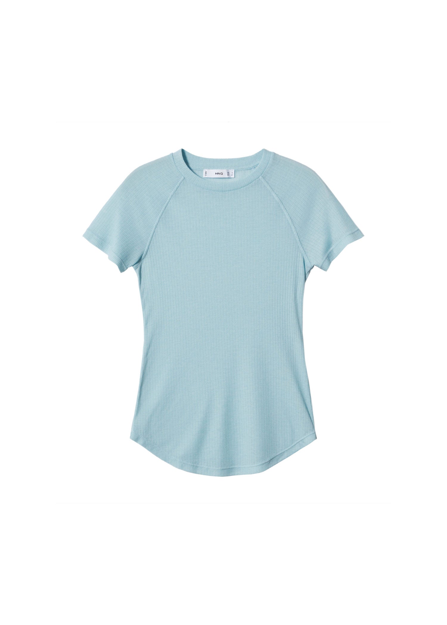 Camiseta con Detalle de Costura - Sky Blue