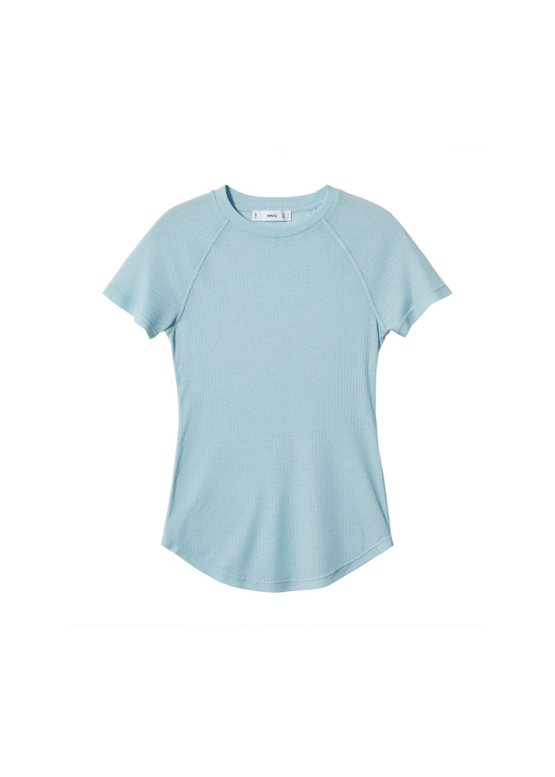 Couture Detail T-Shirt - Sky Blue