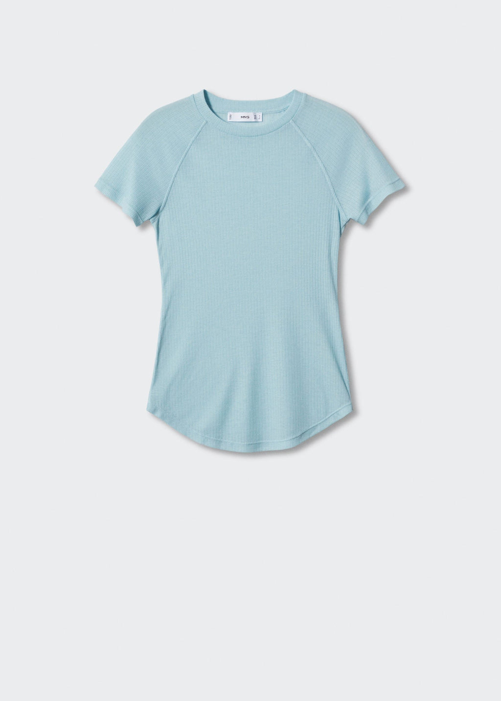 Camiseta con Detalle de Costura - Sky Blue