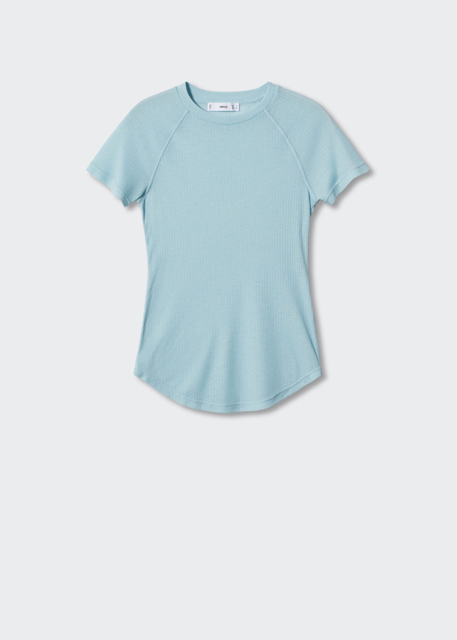 Camiseta con Detalle de Costura - Sky Blue