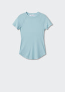 Couture Detail T-Shirt - Sky Blue