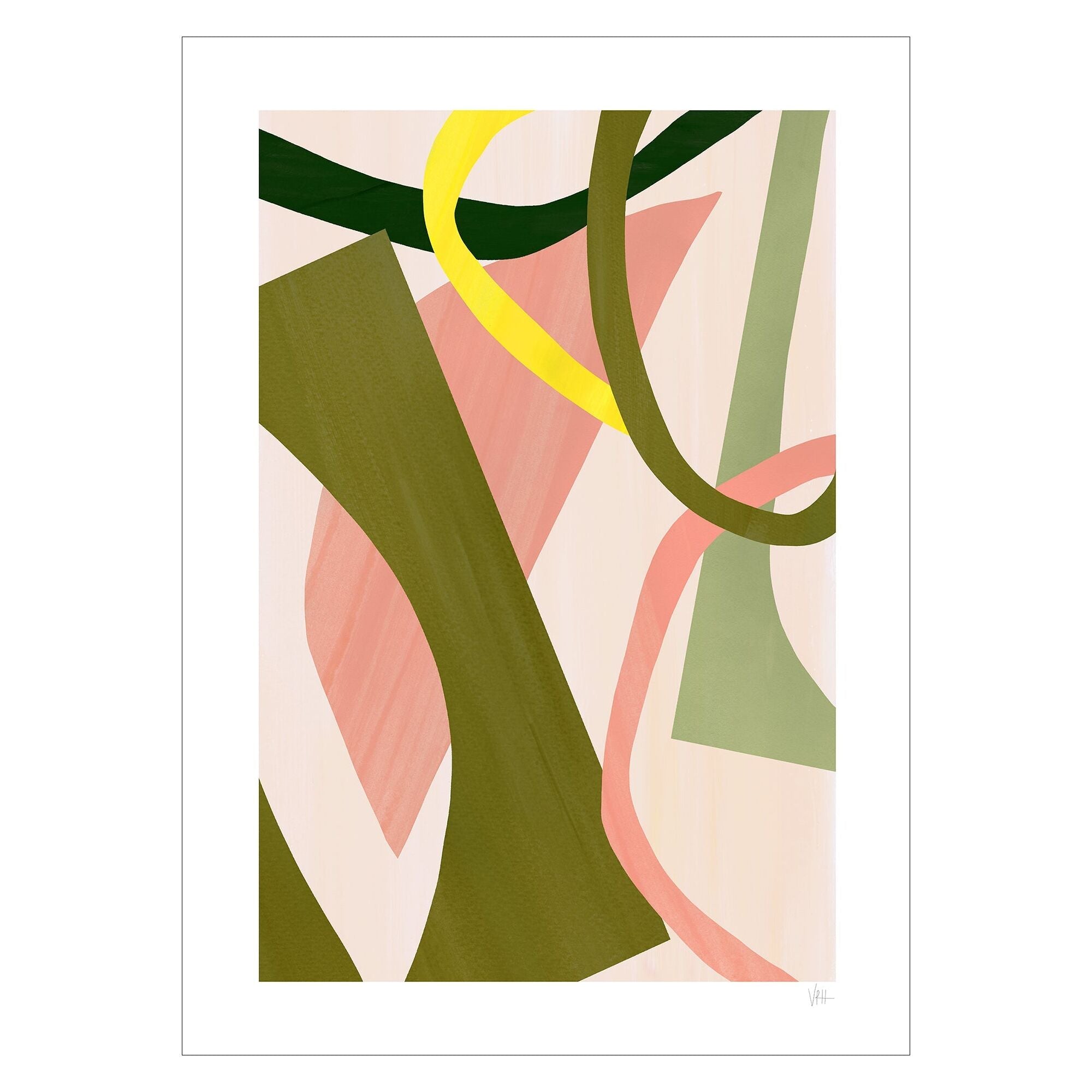Violets Print House - Abstract Cut Out 2 Of 3